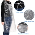 thumbnail image 5 of Ksopiavobs 100 Pack 44 X 28 Large Disposable Aprons Clear Plastic Aprons Disposable Adults Painting Aprons Disposable Smocks for Adults Painting Cooking Picnic Party Etc, 5 of 6