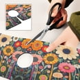 thumbnail image 6 of Yayeee Faucet Mat for Kitchen Sink 14.7" Diatomite Long Splash Guard Pad, Large Colorful Flowers, 6 of 7