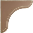 thumbnail image 2 of 1 3/4"W x 5 1/2"D x 5 1/2"H Eaton Wood Vintage Decor Bracket, Weathered Brown, 2 of 6