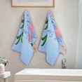 thumbnail image 3 of Cute Flaming Beach Kitchen Hand Towels 2 PCS, Summer Sea Day Fingertip Bath Towels Ultra Soft and Highly Absorbent, Decorative Face Towels Dish Washcloths, 28.3"x14.4", 3 of 4