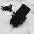 thumbnail image 3 of EeaseCA Car Phone Holder Air Outlet Snap Type Gravity Sensor Mobile Phone Holder Navigation Car Bracket 7-point Support (Red), 3 of 7