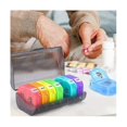 thumbnail image 4 of Weekly 2 7 Day Am Pm Pill Box With Free Pill Case For Vitamins, Fish Oils, Supplements, 4 of 5