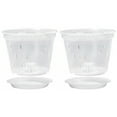 thumbnail image 3 of Bolincty Plant Pots Orchid Pots with Holes Orchid Pot Plastic Pot Clear Flower Pots for Outdoor and Indoor, 3 of 7