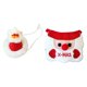 thumbnail image 1 of Babero navideño con gorro para mascotas, decoración navideña para perros y gatos pequeños, ideal para fiestas de invierno. ¡Un regalo fantástico! Acce sombrero pentagrama rojo, 1 of 8
