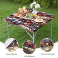 thumbnail image 4 of Pioneer Flower Floral Print Pattern Square Fitted Tablecloth with Elastic Edge,Square Table Cover,Washable Elastic Table Cover for Home Kitchen Party Decor 36"x36", 4 of 6