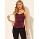 thumbnail image 2 of Blusa de Tirantes de Espagueti Casual Allegra K Borgo?a XL, 2 of 6