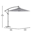 thumbnail image 6 of Flash Furniture Sedona Round Cantilever Umbrella with 32 Solar LED Lights, Gray (GMWLUU012GRY), 6 of 13