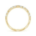 thumbnail image 2 of ANGARA Lab Grown Classic Diamond Zig Zag Ring for Women in 14K Yellow Gold (Size-2.4mm| Color-F-G| Clarity-VS) | April Birthstone, Anniversary, Jewelry Gift for Women | Lab-Grown Diamond Ring, 2 of 4
