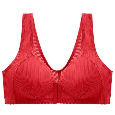 Akiihool Women s Bras Women s Bras Wireless Full Coverage Plus Size Minimizer Non Padded Comfort Soft Bra Multipack (Pink 44)