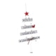 thumbnail image 1 of Adornos de madera para árbol de Navidad, tableros colgantes para árbol de Navidad, decoraciones para ventanas y paredes. Blanco, 1 of 9