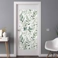 thumbnail image 3 of Eucalyptus Leaf Window Privacy Film Green Plant Watercolor Farmhouse Decorative Glass Window Film UV Blocking Static Cling Non-Adhesive Sticker Covering for Home Door 35.4x78.7 inches, 3 of 7