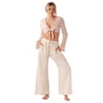 thumbnail image 4 of Cream Cotton Cabana Pants, 4 of 10