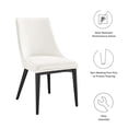 thumbnail image 3 of Side Dining Chair, White, Velvet, Modern Contemporary, Kitchen Room Cafe Bistro Restaurant Hospitality, 3 of 10