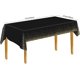 thumbnail image 3 of 2 manteles de lunares dorados, manteles de fiesta, mantel rectangular de 137 x 274 cm, manteles reutilizables, mantel impermeable, manteles de plástico, manteles de mesa de fiesta (negro), 3 of 5