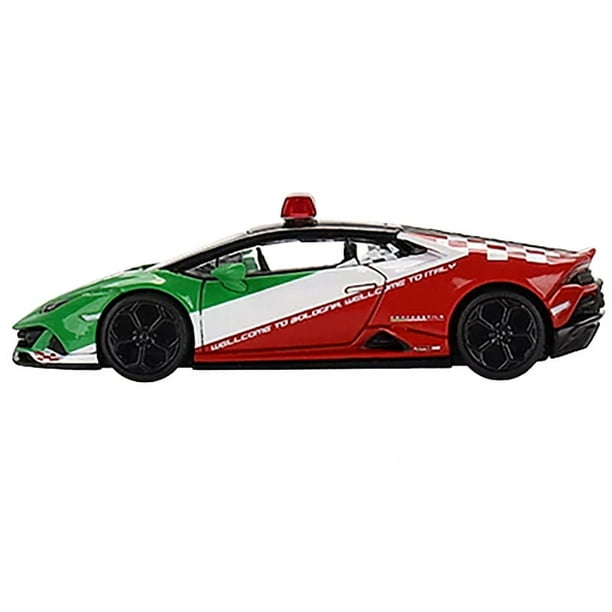 Mini GT Lamborghini Huracan EVO Bologna Airport 2020 Follow-Me Car