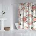 thumbnail image 3 of Waterproof Pioneer Shower Curtain 72x84 Inch Polyester Unique Cute Floral Shower Curtain for Bathroom Hotel Home Decor with 12 Plastic Hooks, 3 of 5
