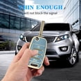 thumbnail image 6 of Key Fob Cover Compatible with Kia Sorento Sportage Rio Soul Forte Optima Keychain Case Holder Protector,Blue, 6 of 7