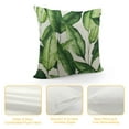 thumbnail image 4 of MLJA  Banana Pillow Covers Decorative Throw Pillow Cases Tropical Fruit Banana Green Leaf Pattern Outdoor Square Cushion Covers for Home Sofa (Banana), 4 of 5