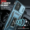 thumbnail image 5 of LeYi Back Cover Cell Phone Case with Slide Camera Cover for Moto G Power 5G 2023, Light Blue, 5 of 7