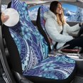 thumbnail image 2 of Uorisanigo Car Front Seat Covers Washable Blue Floral Polynesian Tattoo Auto Driver Seat Covers Universal Auto Cover Fit for Cars SUV Truck, 2Pcs/Set, 2 of 7
