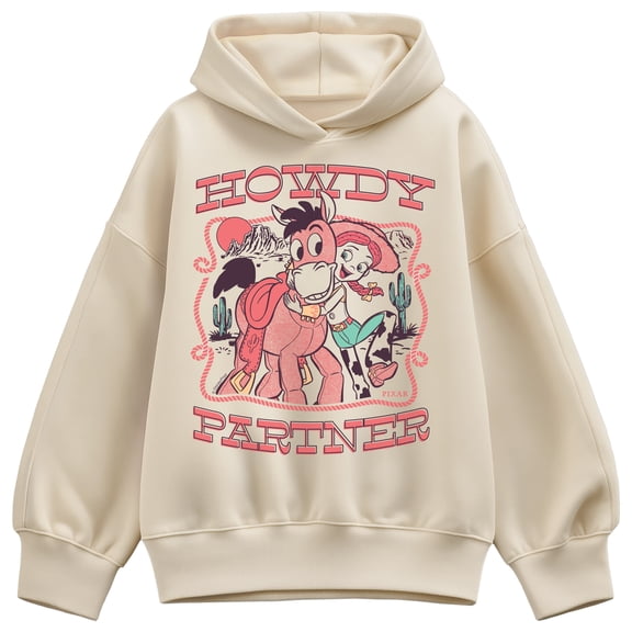 Toy Story - Jessie Stamp - Women's Oversized Fleece Hoodie Sweatshirt