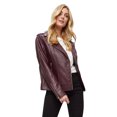 thumbnail image 3 of Dorothy Perkins Womens Faux Leather Tall Biker Jacket, 3 of 5