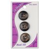 Le Bouton 4-Hole Brown Button, 3 Count