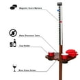 thumbnail image 2 of GoSports Dark Stain ScoreCaddy Outdoor Game Score Keeper & Drink Stand Set, 2 of 6
