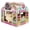 Donut Shop, variant on Cardboard Cat House with Scratcher/Catnip (16.5'' x 12'' x 15''), Donut Shop for Indoor/Outdoor, Cat Scratch Box & Home Decor, Hideout for Small Animals