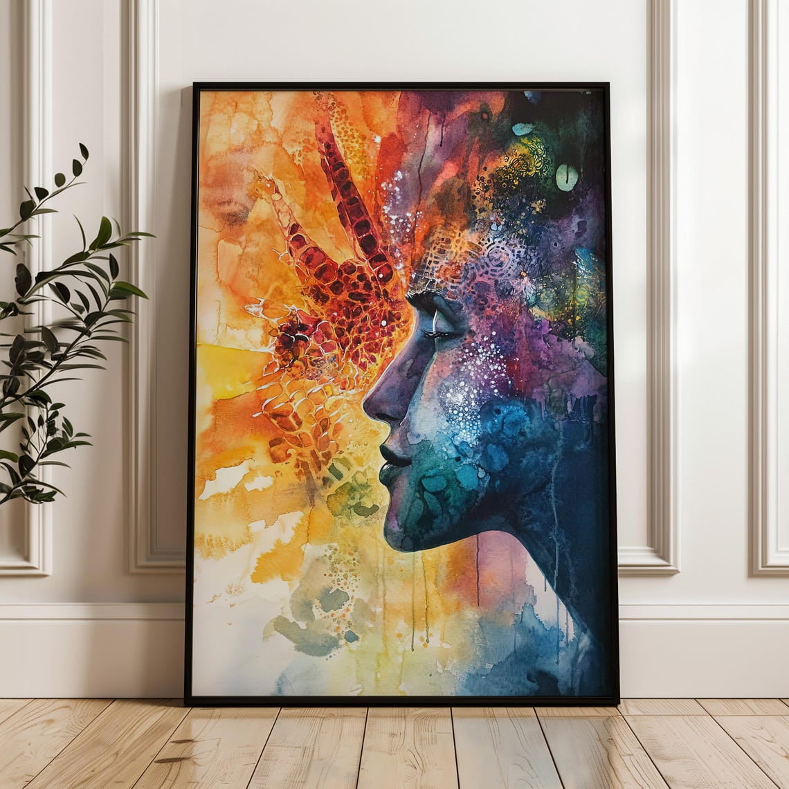 Colorful Modern Wall Art Print Vibrant Home Decor