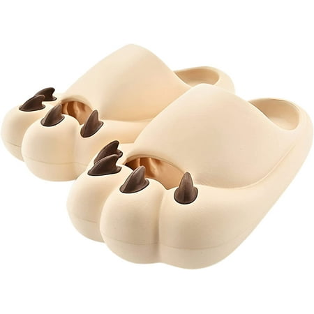 

Animal Paw Slide Slippers Summer Cute Cat Paws Cloud Slippers Unisex Comfortable Soft Padded Thick Non-slip Shower Slippers Indoor&Outdoor