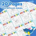thumbnail image 5 of ZMLM Paint with Water Coloring Books for Kids - Watercolor Painting Paper Activities for Toddlers, Art Craft Kit Gift for Boys & Girls Ages 3 4 5 6 7 8,ocean, 5 of 7