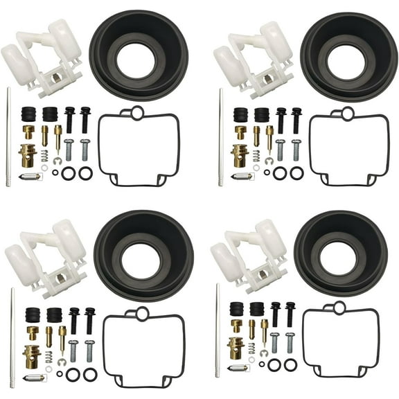 Shtlyh 4 Sets Carburetor Gaskets Rebuild Kit for Suzuki GSXR600W Katana 750