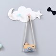 thumbnail image 4 of Ganchos montados en la pared con forma de nube, luna y estrella, colgador DIY, decoración de pared, decoración de habitación para niños, 4 of 8
