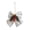 White, variant on Velvet Christmas Bow Ornament, Xmas Tree Hanging Decoration for Tree Home Party Front Door 7.87in White