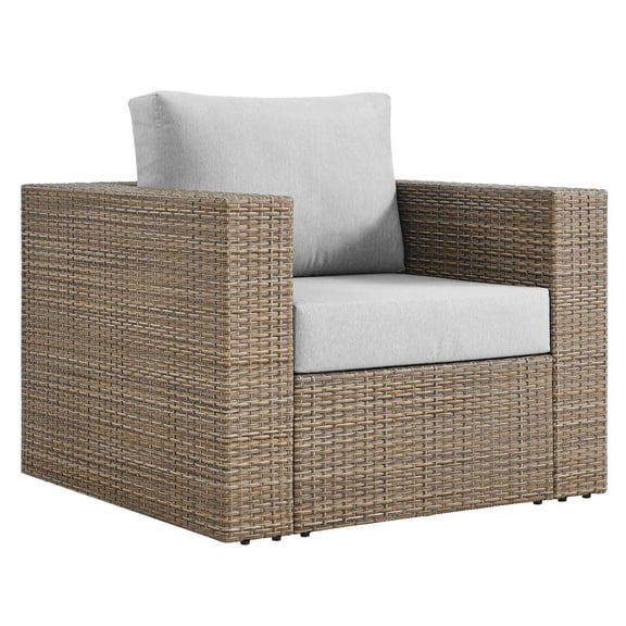 Convene Outdoor Patio Armchair in Cappuccino Gray