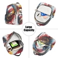 thumbnail image 5 of American Flag Volleyball Travel Laptop Backpack Casual Daypack Lightweight Bookbag Compartment for Business, 5 of 7