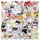 thumbnail image 3 of 50 pegatinas de la serie Sanrio Hello Kitty Kuromi, bonitas pegatinas multiusos, impermeables, decorativas, para refrigerador y ordenador, 3 of 5
