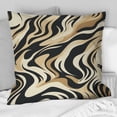 thumbnail image 2 of Designart "Zebra Stripes In Mocha II" Abstract Printed Throw Pillow, 2 of 5