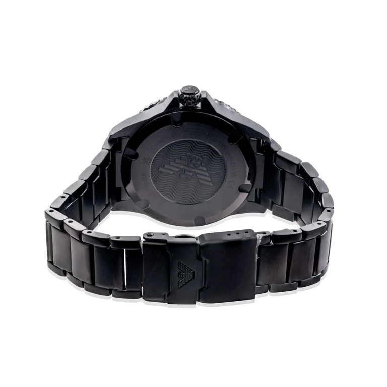 Emporio Armani Black Stainless Steel Mens Watch AR11398