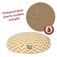 thumbnail image 5 of Majestic Pet Chevron Round Dog Bed Treated Polyester Removable Cover Yellow Small 30 x 30 x 4, 5 of 6