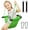 Green, variant on YN Kids Swing for Swing Set, Heavy Duty Rope Swings with Snap Hooks and Straps, 440LBS Capacity, Toddler Swing Seat for Indoor Porch, Outdoor Playground, Tree, Blue