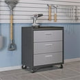 thumbnail image 2 of Pemberly Row 3-Drawer Modern Metal Mobile Garage Cabinet in Gray, 2 of 12