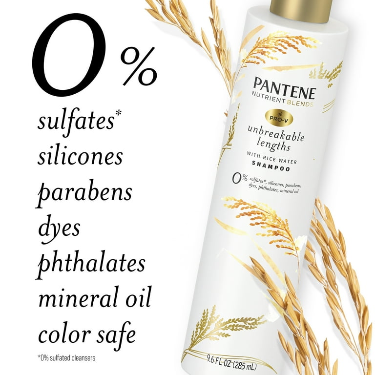 Pantene Sulfate Free Shampoo, Anti Breakage for Medium/Long Hair