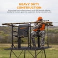 thumbnail image 5 of Muddy Ground Blind Platform, 65" L x 65" W Steel Outdoor Hunting Trap Door, Black, 5 of 8