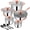 copper, variant on Walchoice 13-Piece Stainless Steel Cookware Set, Kitchen Pots and Pans Set with Glass Lid for Cooking, Induction & Dishwasher Safe, Silver