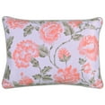 thumbnail image 6 of Throw Pillow Covers Pack of 1 for Living Room Table, Floral Printed Cushion Case, 14x20 inches - White Pink - Home Decor, 6 of 8