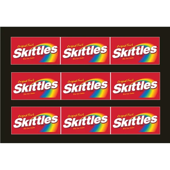 9 Vendstar 3000 Vending Machine Candy Stickers Label Free Shipping Skittles