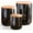 12/30/48 oz/Black Marble, variant on Black Ceramic Canister Set with Bamboo Lid – 3-Piece Airtight Food Storage Jars for Kitchen Counter – Glossy Marble Design, Ideal for Flour, Sugar, Coffee, Tea, Spice – Small, Medium, Large
