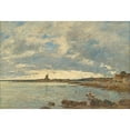 thumbnail image 2 of Eugène Boudin 24x18 Gold Ornate Framed and Double Matted Museum Art Print Titled - St. Vaast-La-Hougue, 2 of 4